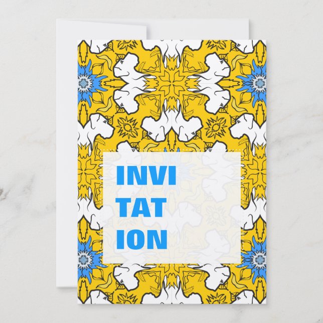 Great Dane Pattern blauw (Voorkant)