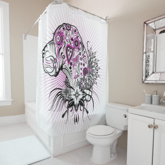 Great Dane Portret Douchegordijn (In situ)