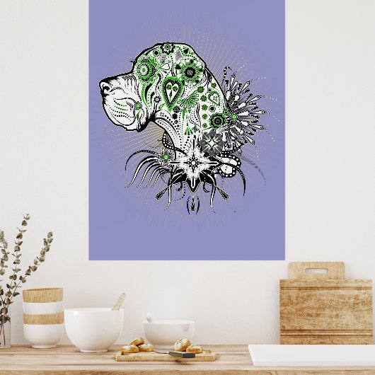 Great Dane Poster (Keuken)