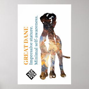 Great Dane Poster Fotografie masker