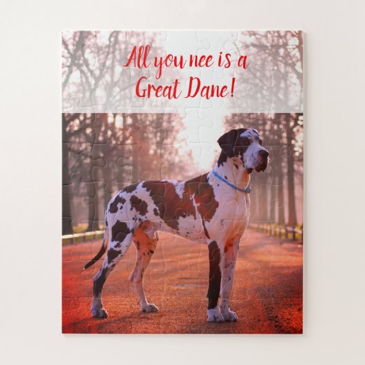 Great Dane-puzzel Persoonlijk Legpuzzel (Verticaal)