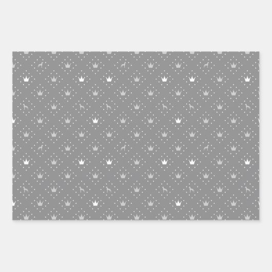 Great Dane Regal Pattern Inpakpapier Vel (Voorkant 3)
