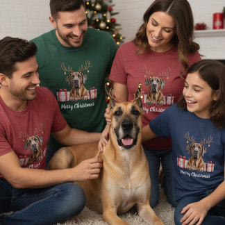 Great Dane Reindeer T-shirt