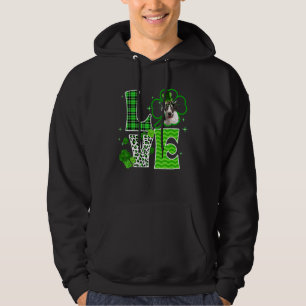 Great Dane Shamrock Lucky C Irish St Patricks Day Hoodie