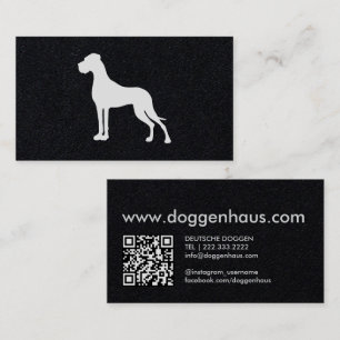 Great Dane-silhouet Visitekaartje