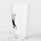 Great Dane Silhouettes Beer Glas (Links)