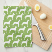 Great Dane Silhouettes Pattern Theedoek (Quarter Fold)