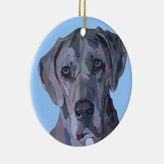 Great Dane Silver Merle Ornament (Rechts)