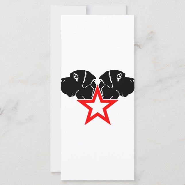 Great Dane Star Hoofd (Voorkant)