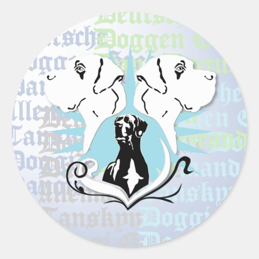 Great Dane Sticker (Voorkant)