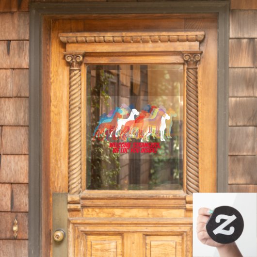 Great Dane Sticker / Cling (Huis Deur)