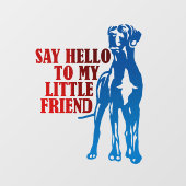 Great Dane Sticker / Cling (Vel)