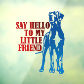 Great Dane Sticker / Cling (Vel 3)