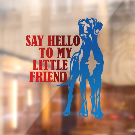 Great Dane Sticker / Cling (Vel 2)
