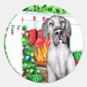 Great Dane Stockings Black UC Gift Labels