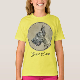 Great Dane (Tigerschimmel) Schilderij - Originele T-shirt