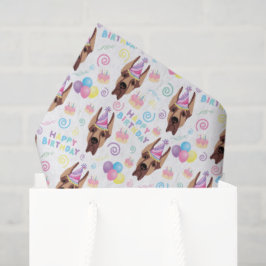 Great Dane Tissue Paper in White Tissuepapier