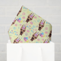 Great Dane Tissue Paper in Yellow