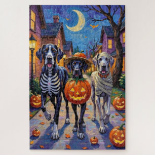 Great Dane Trick-or-Treating Halloween Kostuums Legpuzzel