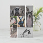 Great Dane Uitnodiging (Staand voorkant)