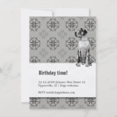 Great Dane Uitnodiging (Achterkant)