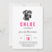 Great Dane Uitnodiging (Achterkant)