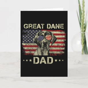 Great Dane Vader Hondenliefhebbers Amerikaanse Vla Kaart