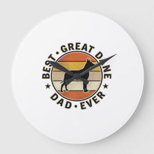 Great Dane Vader Vintage Sunset Hondenliefhebber S Grote Klok