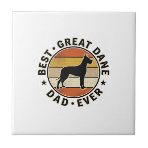 Great Dane Vader Vintage Sunset Hondenliefhebber S Tegeltje