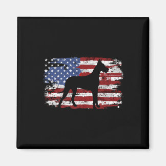 Great Dane Vintage American Flag  Magneet