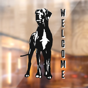 Great Dane Welkom Sticker / Cling