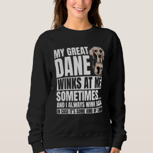 Great Dane Winks Gentle Dog Fur Parent German Mas Trui