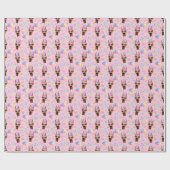 Great Dane Wrapping Paper in Pink Cadeaupapier (Vlak)