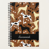 Great Danes Fawn Harlequin Dane Dog Planner (Voorkant)