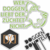 Great Danes-logo's Sticker (Voorkant)