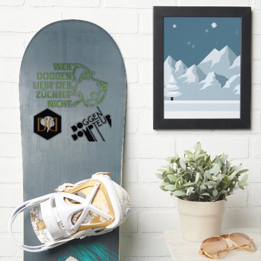 Great Danes-logo's Sticker (Snowboard)