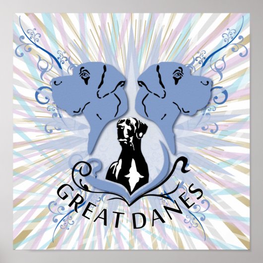 Great Danes poster (Voorkant)