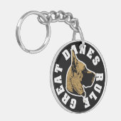 Great Danes Rule Sleutelhanger (Voorkant Links)