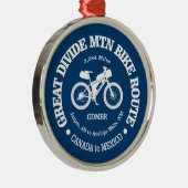 Great Di Mountain Bokroute (MTB) Metalen Ornament (Rechts)