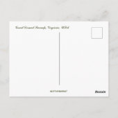 Great Dismal Swamp Virginia Briefkaart (Achterkant)