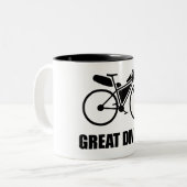 Great Divide Bikepacking Route Tweekleurige Koffiemok (Voorkant links)