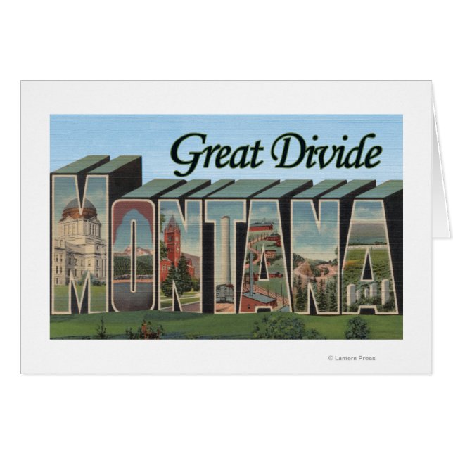 Great Divide, Montana - Scènes de grandes lettres (Devant horizontal)