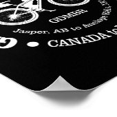 Great Divide Mountain Bike Route Funny Canada To M Poster (Hoek)