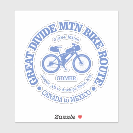 Great Divide Mountain Bike Route (MTB) Sticker (Vel)