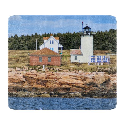 Great Duck Island Lighthouse, Maine Cutting Board Snijplank (Voorkant)