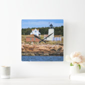 Great Duck Island Lighthouse, Maine Square Clock Vierkante Klok (Huis)