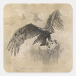 Great Eagles Sketch Vierkante Sticker