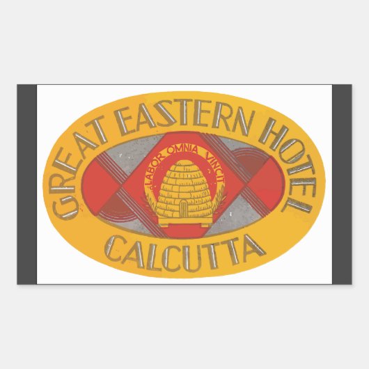 Great Eastern Hotel Calcutta, Rechthoekige Sticker (Voorkant)