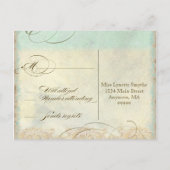 Great Egret Coastal Beach - Carte postale Réponse  (Dos)