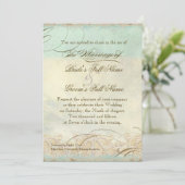 Great Egret Coastal Beach - Faire-part de mariage (Debout devant)